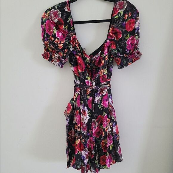 Alice + Olivia Mina puff sleeve mini dress size 4 - Picture 10 of 16